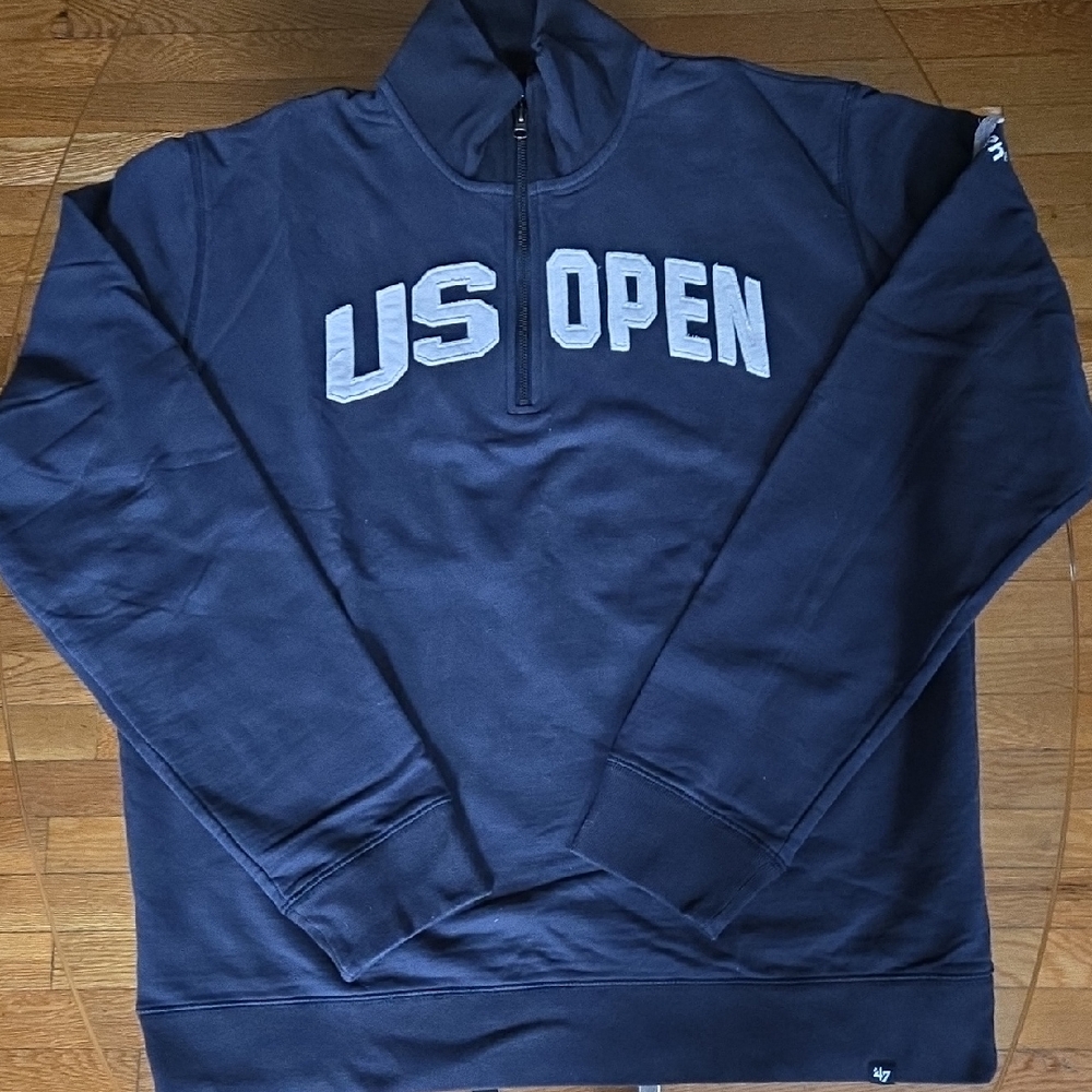 47 Men's Navy US Open Zip-Up Sweater XXL